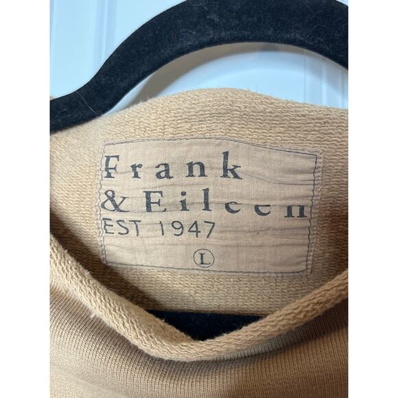 Frank & Eileen Large Effie Long Sleeve Funnel Neck Caplet Shirt in Camel Brown - Picture 7 of 10